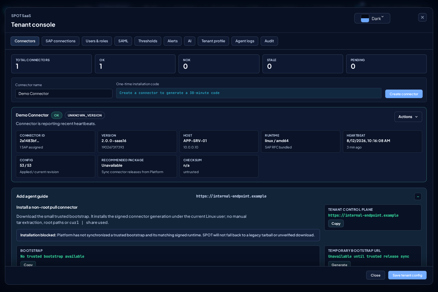 Guía verificada Add agent
