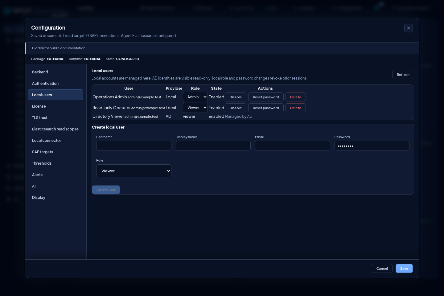 Administración de usuarios locales e identidades AD